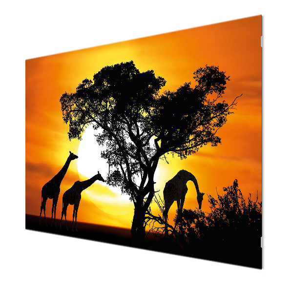 Glasbildheizung Motiv 012 Giraffen